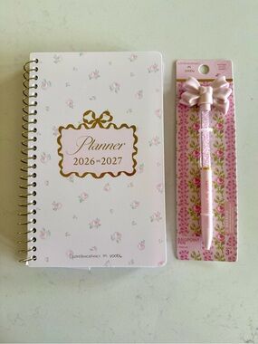 LoveShackFancy × Target  Blooming Heirloom Ditsy 2026-27 Planner + Pen